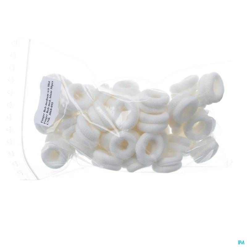 Finger Bob Medium Wit 50 Covarmed