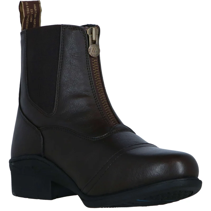 Mountain Horse Jodhpurs Veganza Zip Paddock Marron