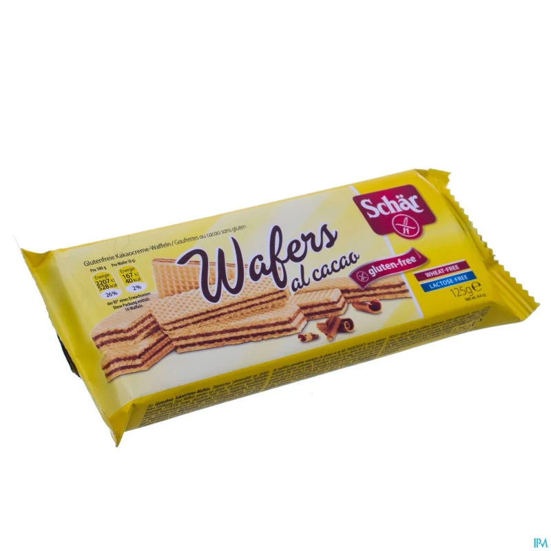 Schar Wafels Chocolade 125g 6510 Revogan