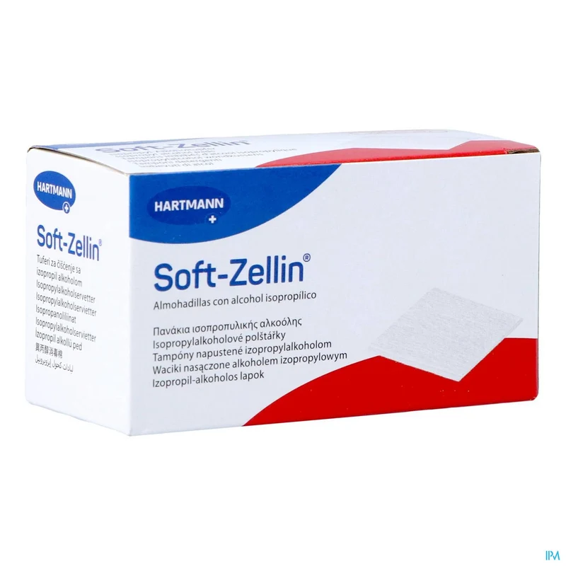 Soft-zellin Alcoholdoekjes 60x30mm - 100 Stuks Steriele Reinigingsswabs voor Injecties