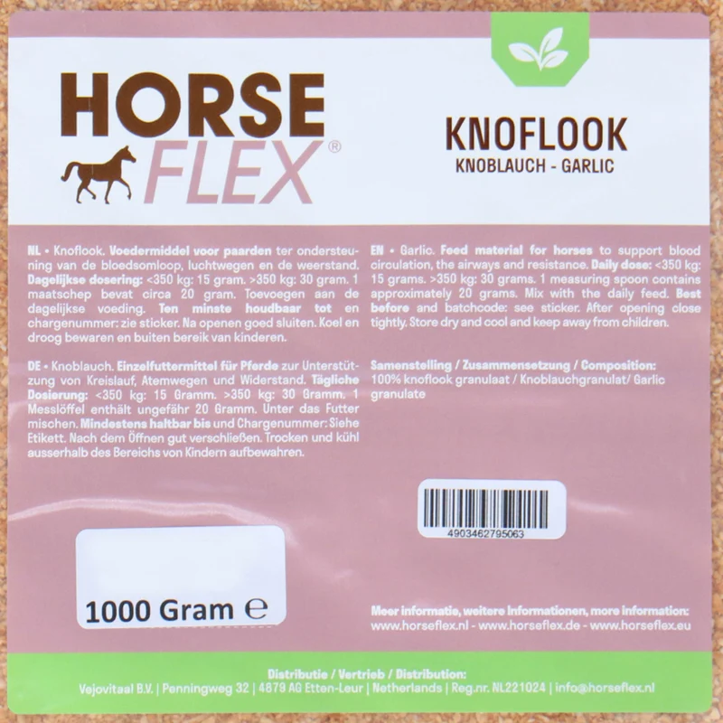 HorseFlex Granulés d'Ail Remplissage