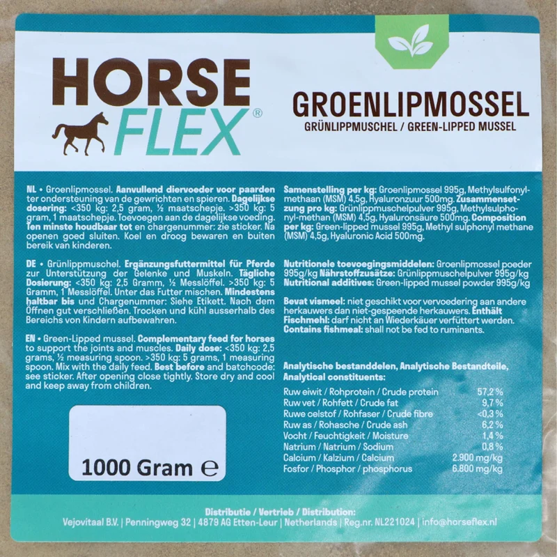 HorseFlex Extrait de Moule Verte Remplissage