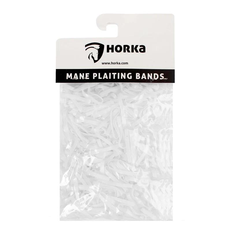 HORKA Élastiques pour le Tressage Breed Blanc