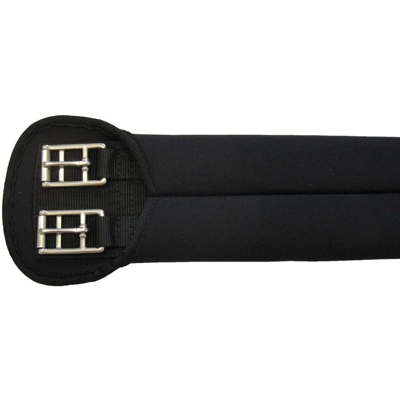 HORKA Sangle de Dressage Néoprène Noir/Argent