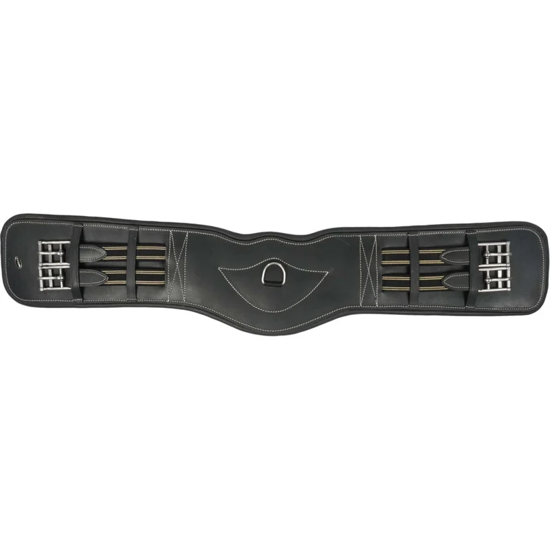 HORKA Sangle de Dressage Cuir Noir/Argent