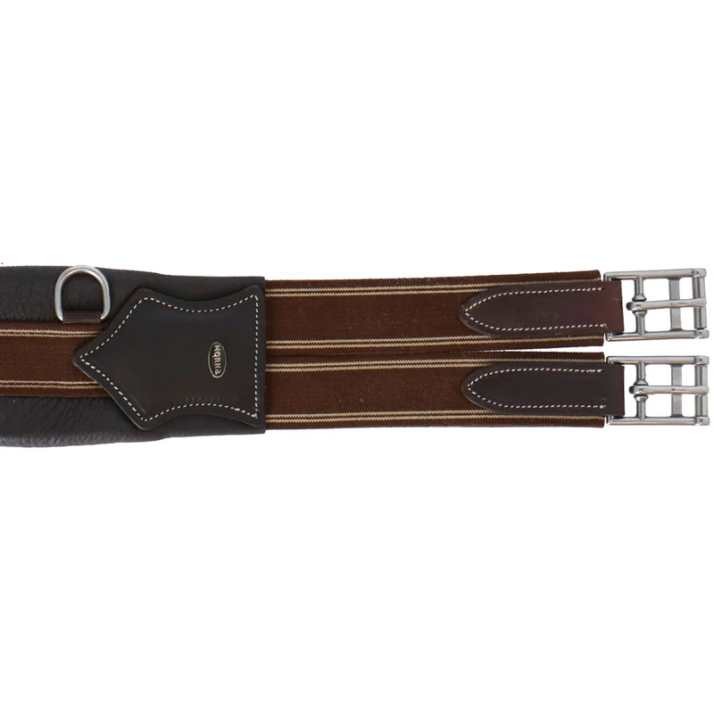 HORKA Sangle Polyvalente Cuir Marron/Argent