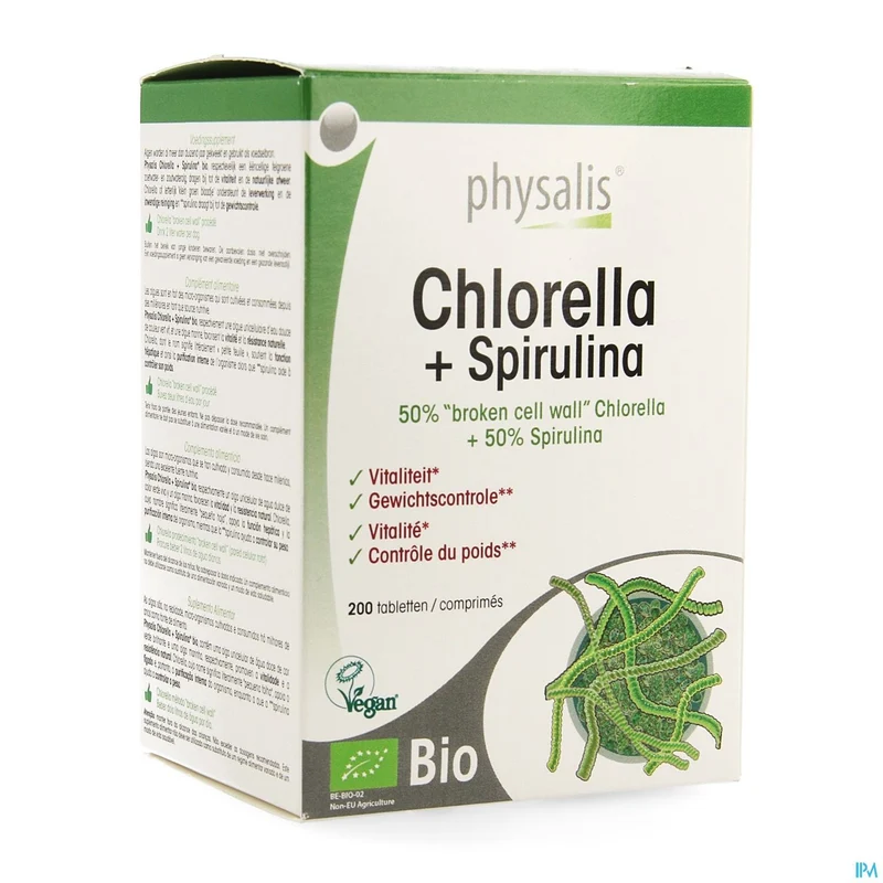 Physalis Chlorella + Spirulina Bio Comp 200