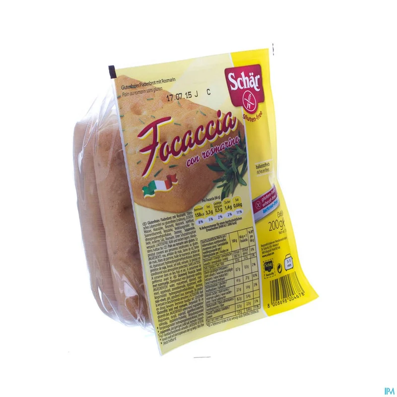 Schar Focaccia Rosmarin Z/gluten 200g 6650 Revogan