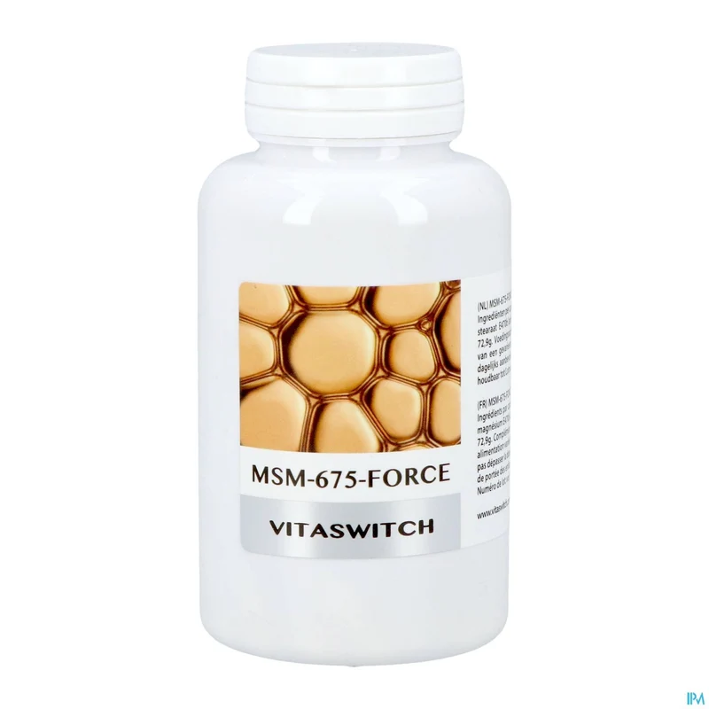 MSM-675-Force Caps 90 | Krachtige gewrichtsondersteuning | 675 mg MSM per capsule