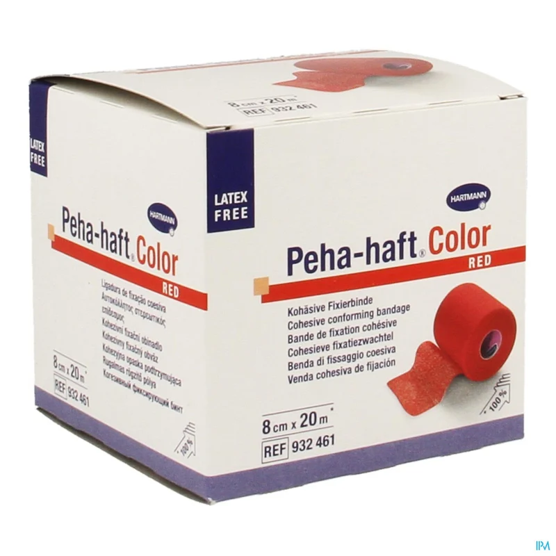 Peha-haft Rood Lf 8cmx20m 1 P/s