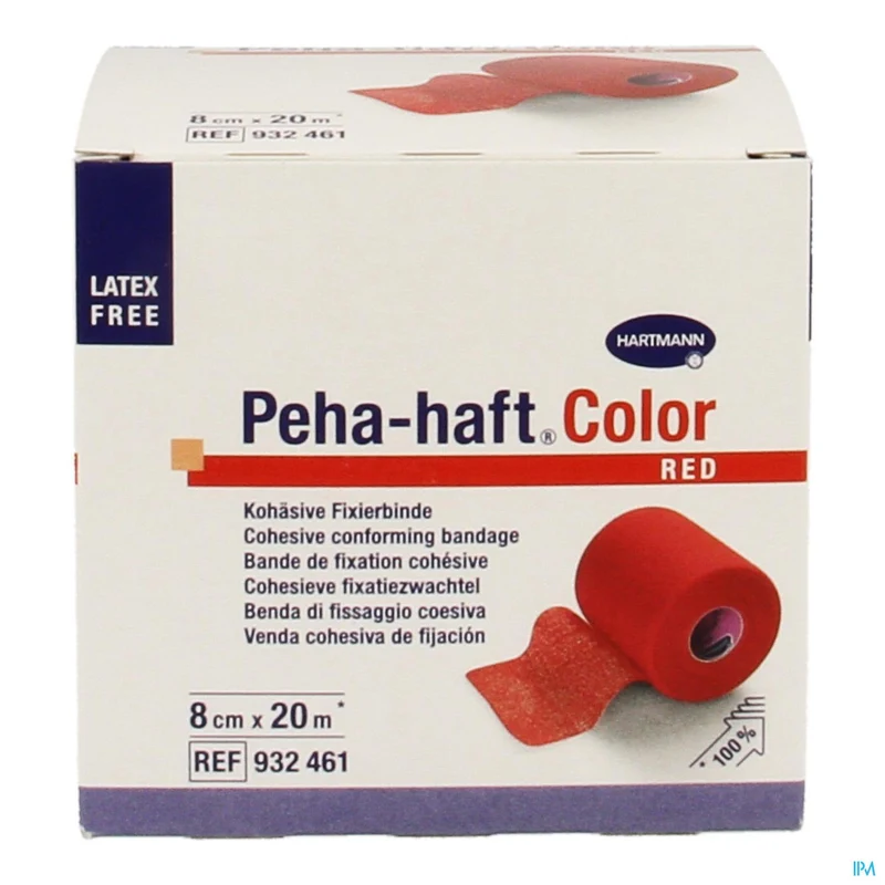 Peha-haft Rood Lf 8cmx20m 1 P/s