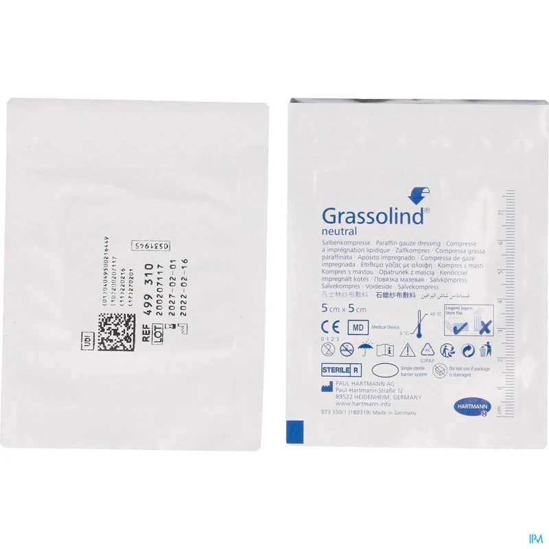 Hartmann Grassolind 5x5cm St. 10 P/s