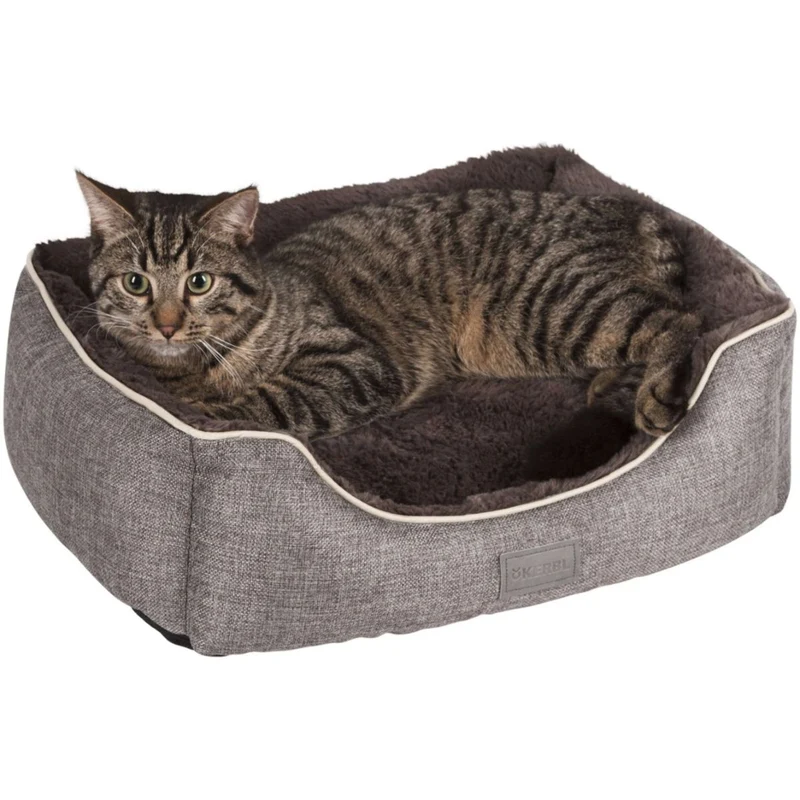 Kerbl Lit Peluche Samuel Gris Argent/Gris foncé