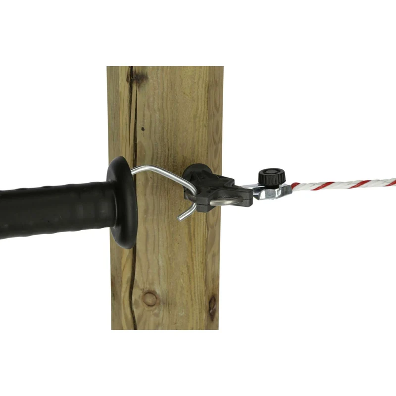 Kerbl Isolateur de Porte X³ Galvanisé 6 Pièces Noir