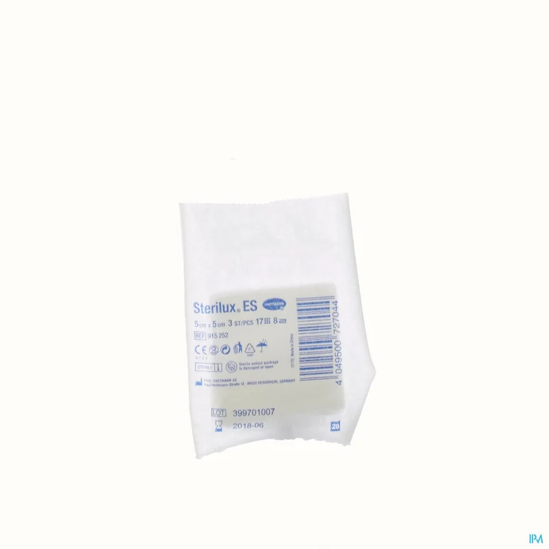 Hartmann Sterilux Es 5x5cm 8l.st. 50x3 P/s