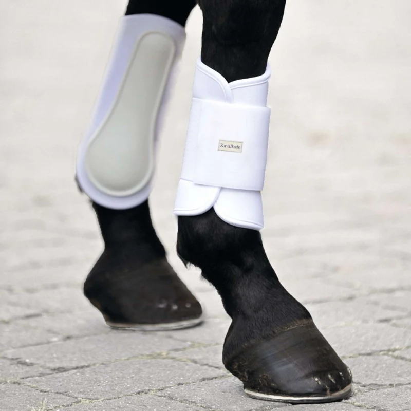 Kavalkade Protèges-Tendons Softy Jambes Avant Blanc