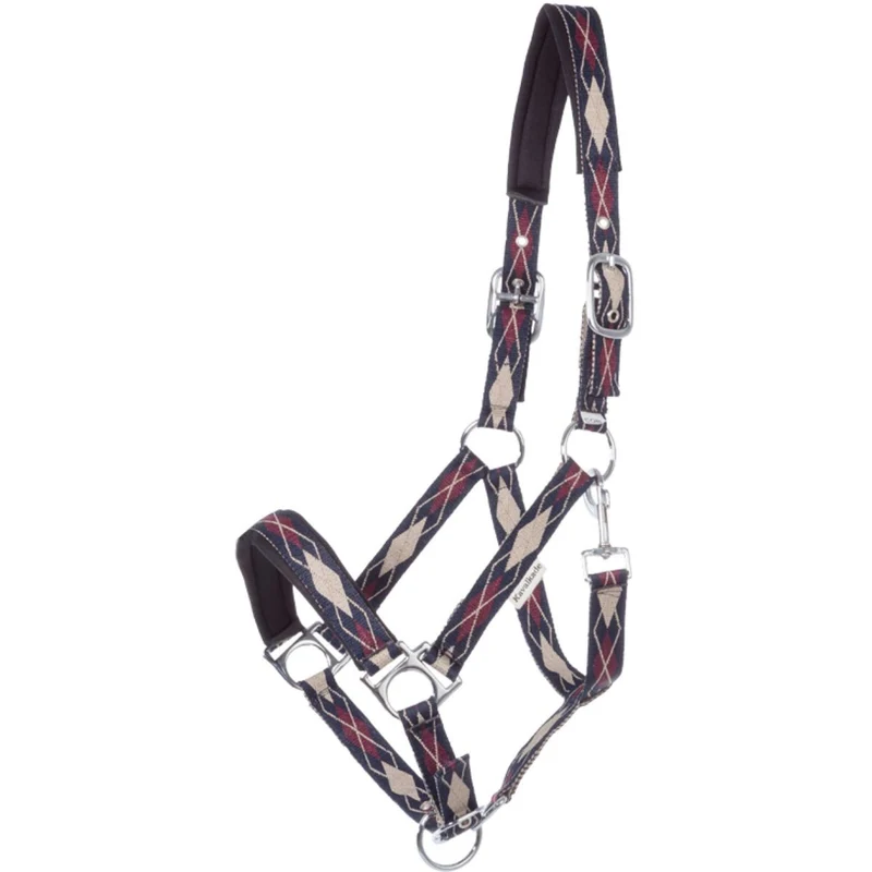 Kavalkade Licol Classic Raute Bleu/Creme/Bordeaux