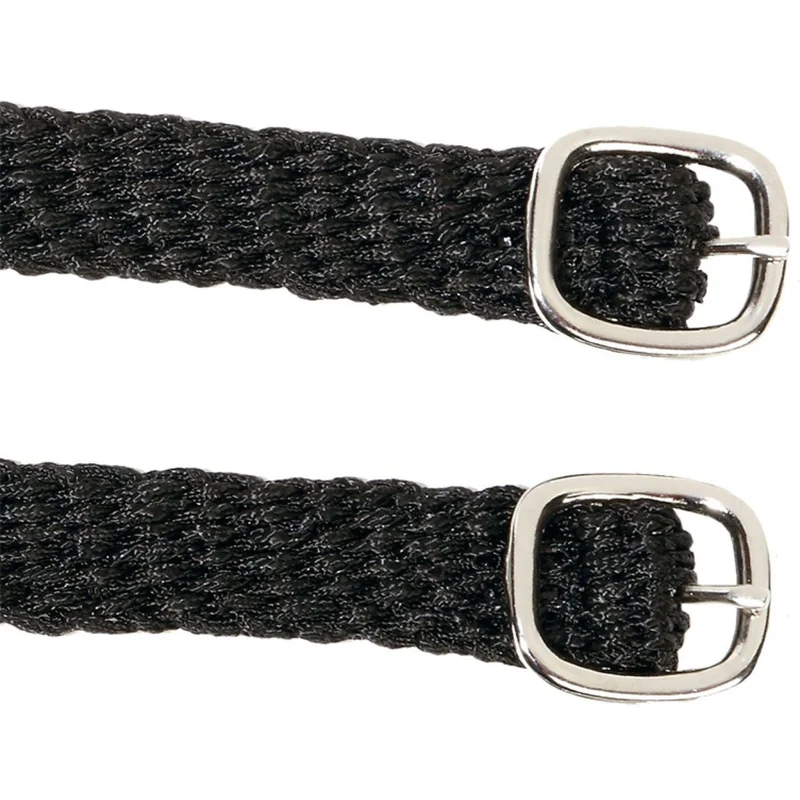 Kavalkade Lanières pour Éperons Tressé Nylon Noir
