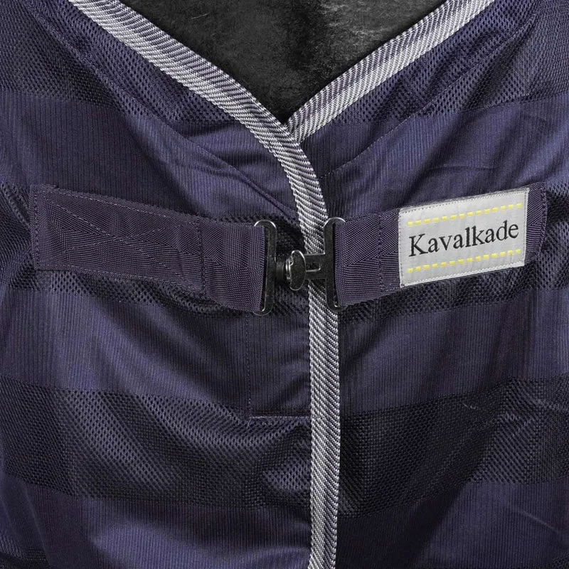 Kavalkade Couverture Anti-Mouches Stripe Marin