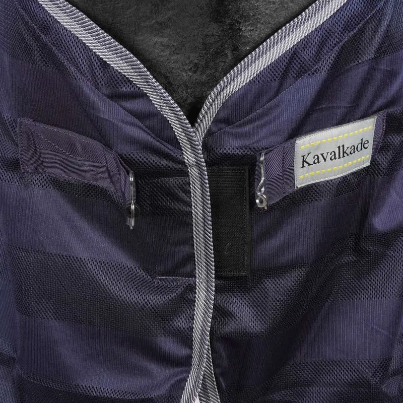 Kavalkade Couverture Anti-Mouches Stripe Marin