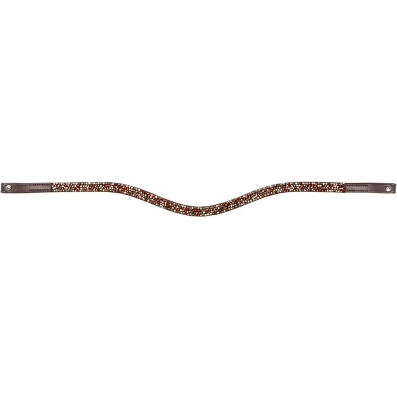 Kavalkade Frontal Courbé Bouton Café-Marron