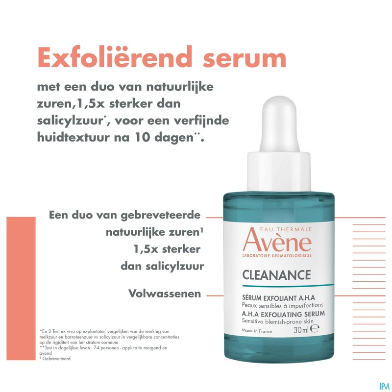 Avène Cleanance | 30ml Exfoliërend Serum A.H.A | Acné