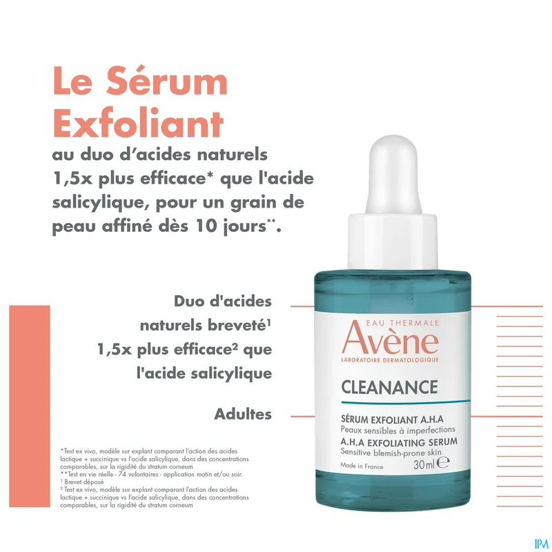 Avène Cleanance | 30ml Exfoliërend Serum A.H.A | Acné