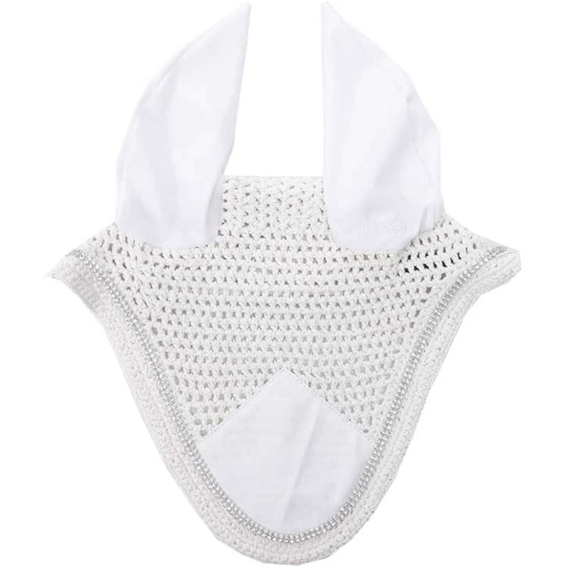 Kavalkade Bonnet Anti-Mouches avec Fausses Pierres Blanc