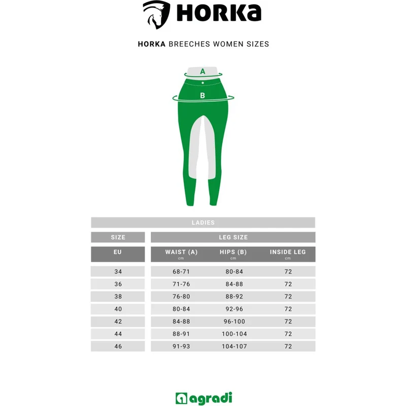 HORKA Pantalon d'Équitation Annika Femmes Noir