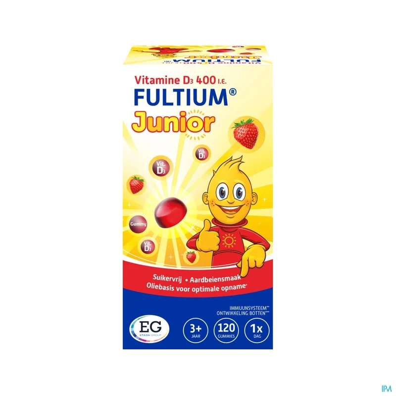 Fultium D3 Junior | 120 gummies | Weerstand & Sterke botten