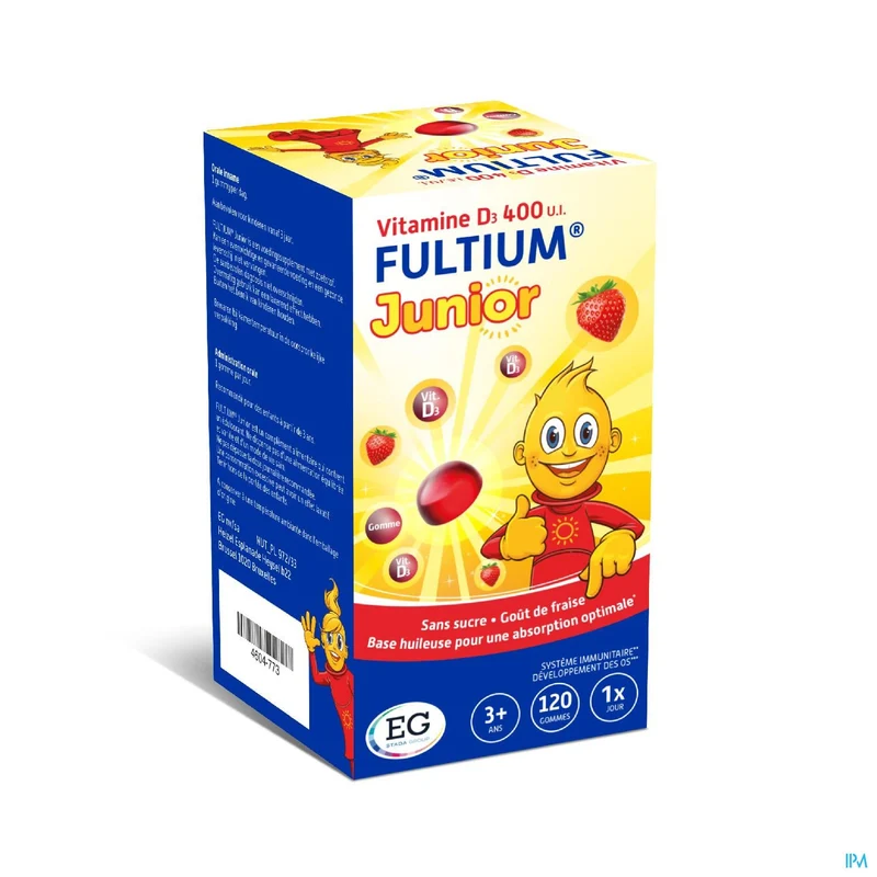 Fultium D3 Junior | 120 gummies | Weerstand & Sterke botten