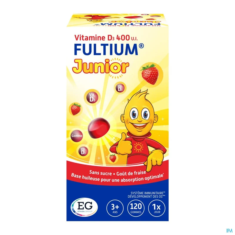 Fultium D3 Junior | 120 gummies | Weerstand & Sterke botten