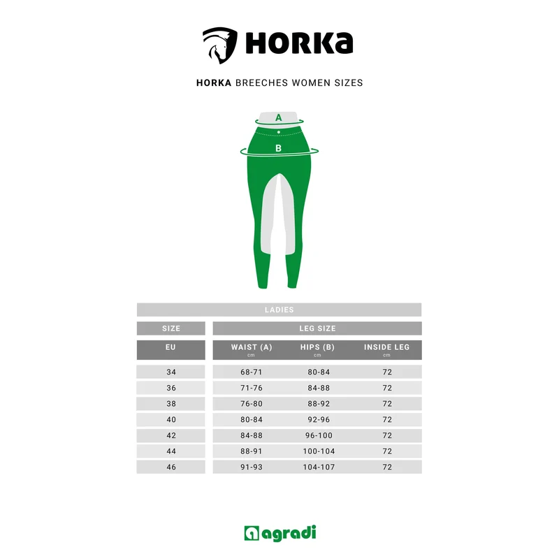 HORKA Legging d'Équitation Jubilee Femmes Noir