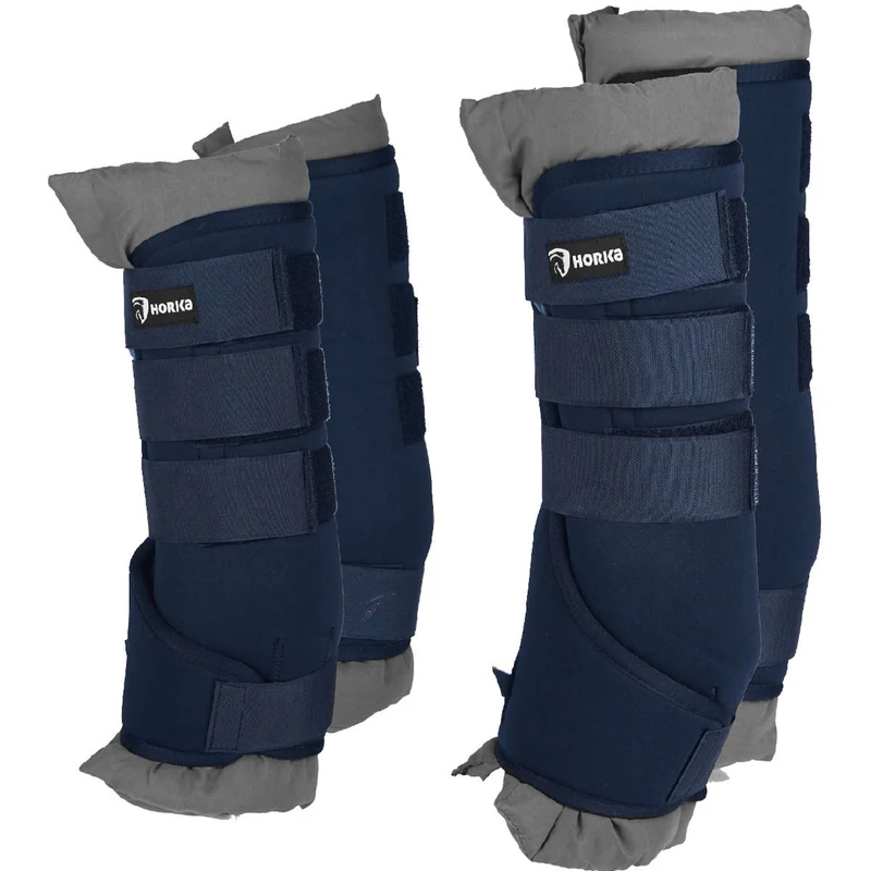HORKA Guêtres de Transport/Écurie Bleu/Gris