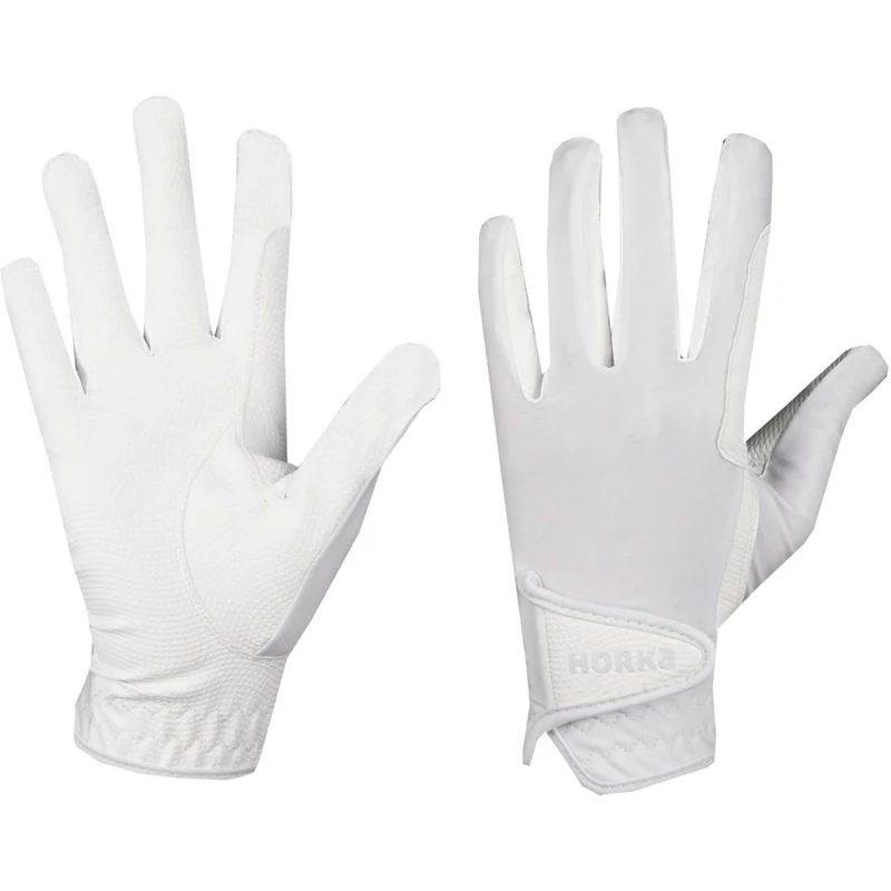 HORKA Gants d'Équitation Originals Enfants Blanc
