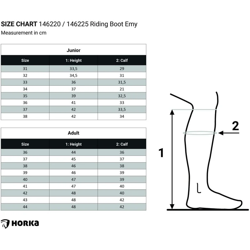 HORKA Bottes Emy Junior Noir