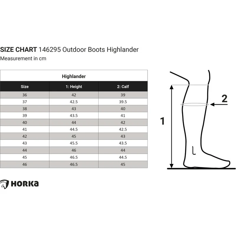 HORKA Bottes d'Extérieur Highlander Long Marron