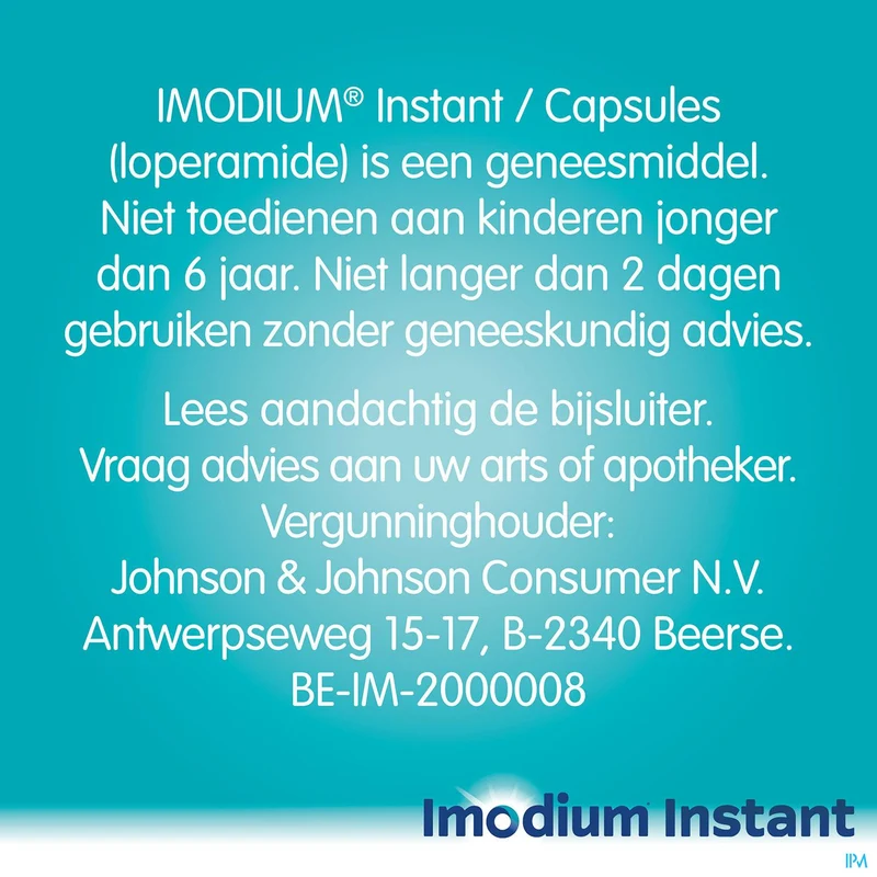 Imodium Instant 2mg | 60 smelttabletten | Diarree