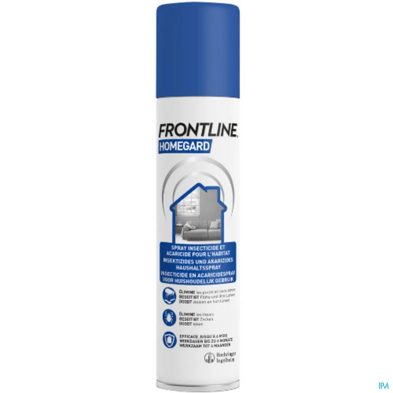 Frontline Homegard Spray 250ml - Snelwerkende vlooien- en tekenbestrijding tot 6 maanden