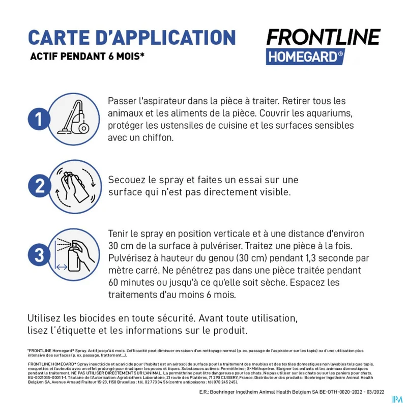 Frontline Homegard Spray 250ml - Snelwerkende vlooien- en tekenbestrijding tot 6 maanden