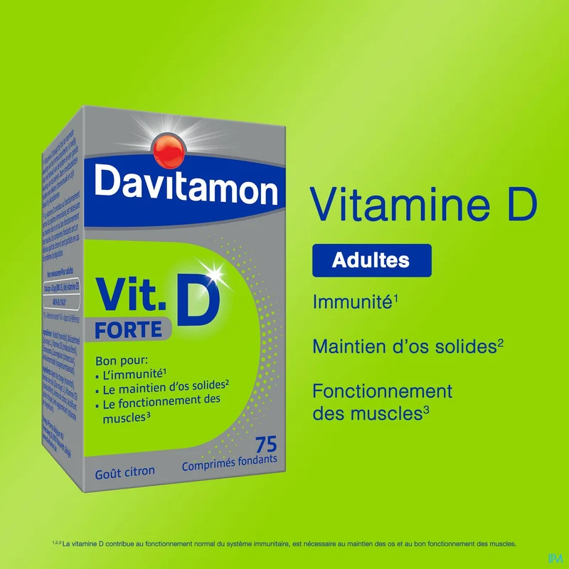 Davitamon Vitamine D Forte | 75 smelttabletten | Voedingssupplement