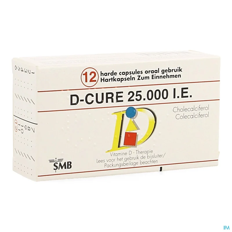 D-Cure 25000 IE | 12 gelulen | Vitamine D supplement