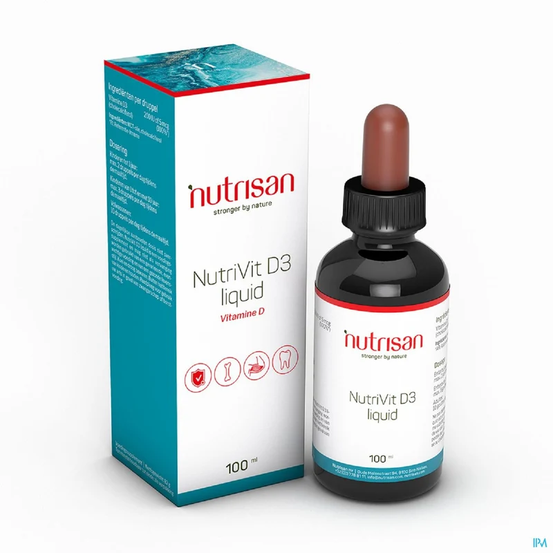 Nutrisan Nutrivit D3 Liquid - Vloeibare Vitamine D3 voor Sterke Botten en Immuunsysteem