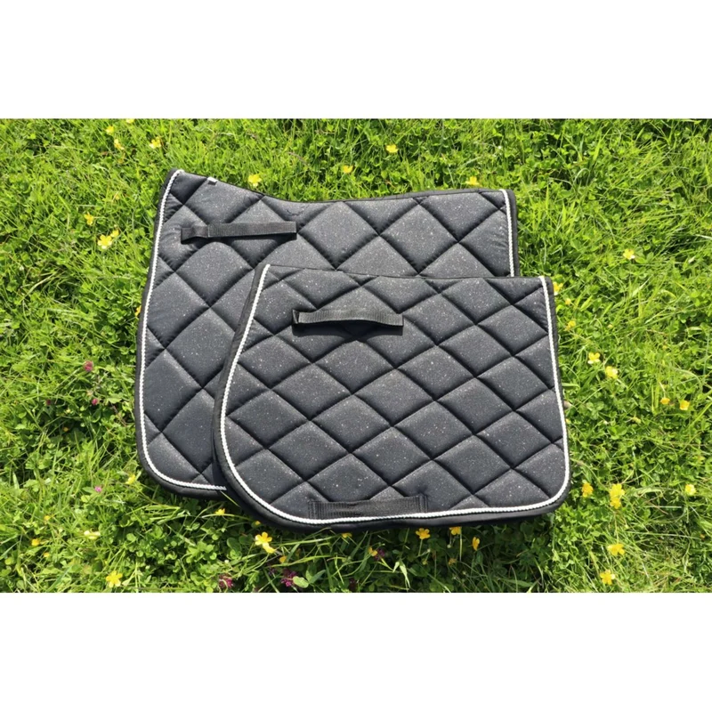 HB Tapis de Selle Sparkling Glitter Sauter Noir