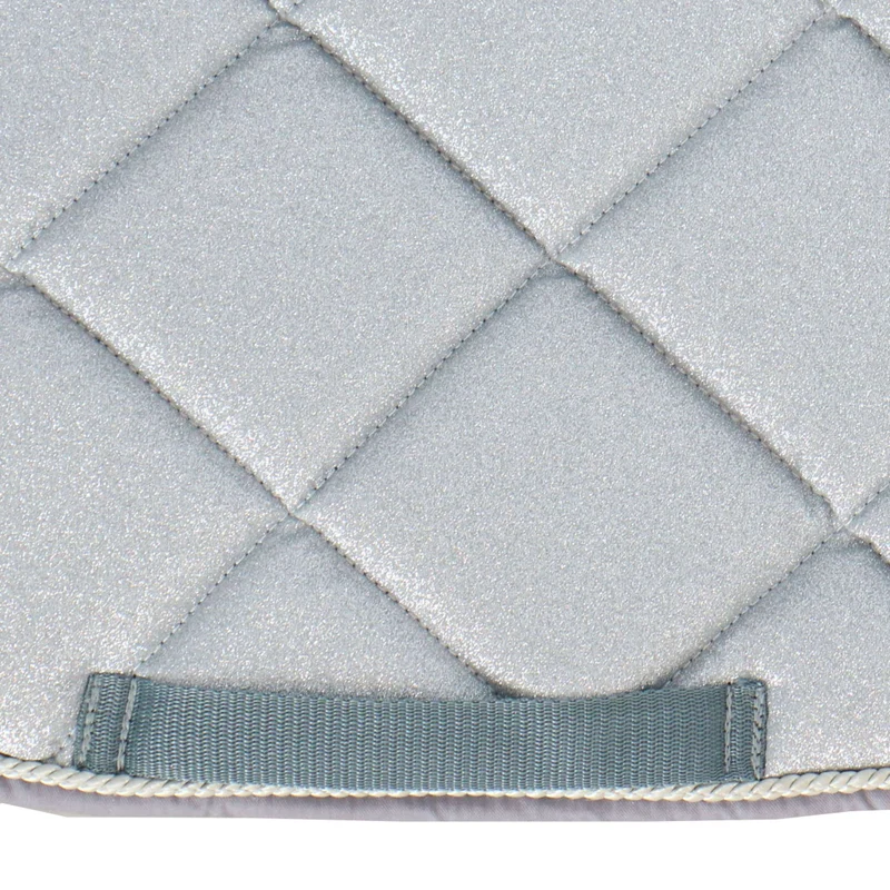 HB Tapis de Selle Sparkling Glitter Sauter Argent