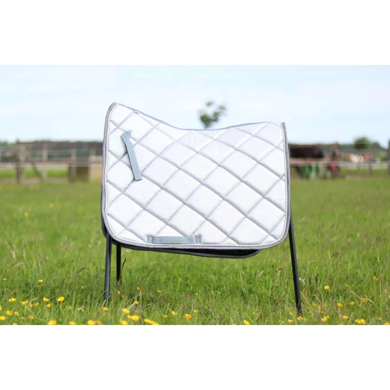 HB Tapis de Selle Sparkling Glitter Sauter Argent