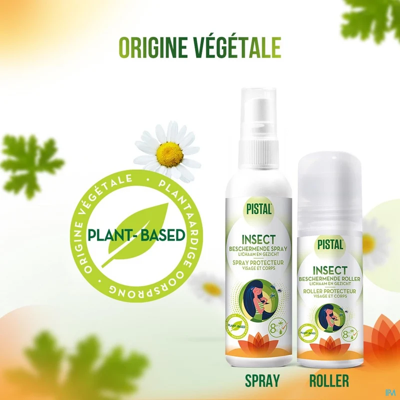 Pistal Insect Beschermende Spray - 8 Uur Bescherming, Natuurlijk & Veilig voor Gezinnen