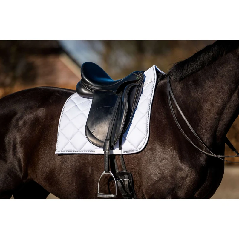 HB Tapis de Selle Crown Dressuur Blanc