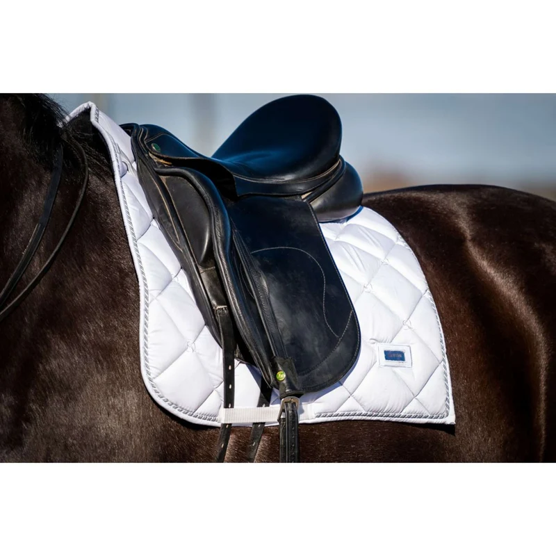 HB Tapis de Selle Crown Dressuur Blanc