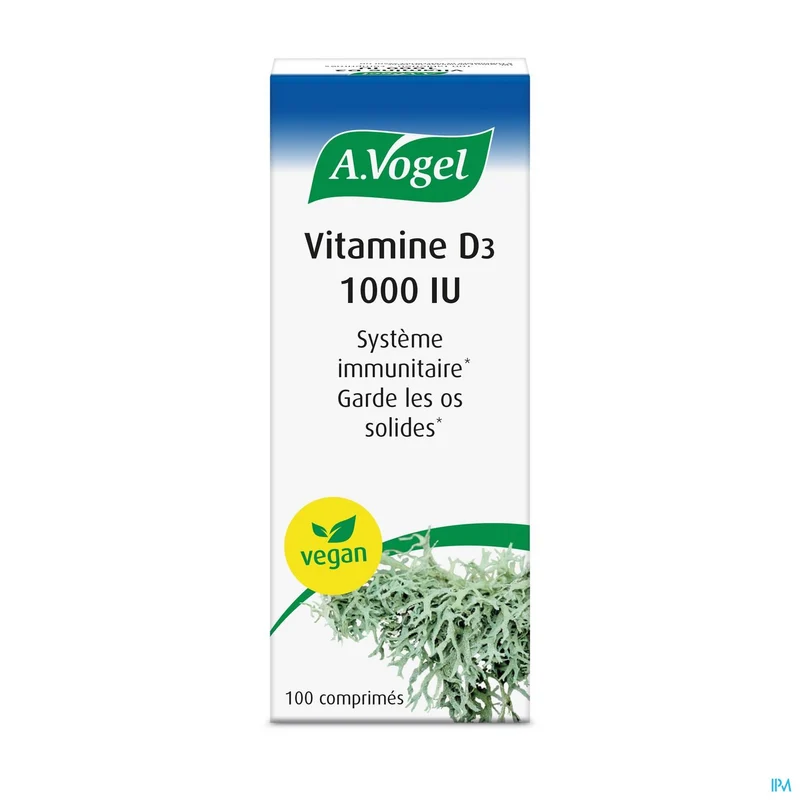 A.Vogel Vitamine D3 1000 IU | 100 tabletten | Sterke Botten